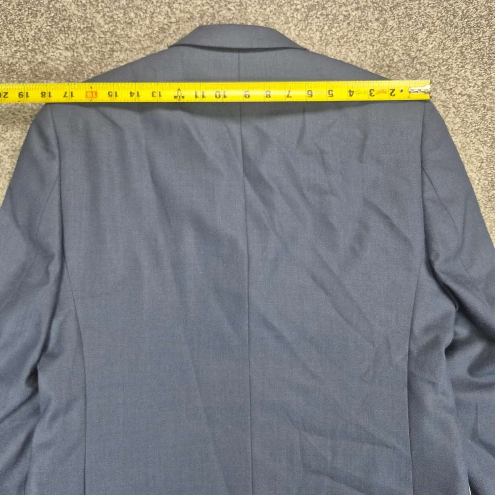 Perry Ellis Portfolio Suit Mens 38S Blue Slim Fit 2-Piece Blazer Pants 32x32